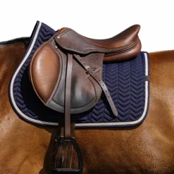Equithème - Tapis de selle Softypop marine