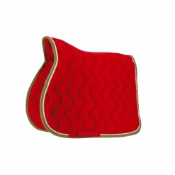 Equithème - Tapis de selle polyfun rouge