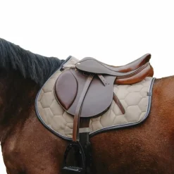 Equithème - Tapis de selle Quadri beige