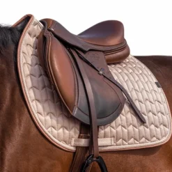 Equithème - Tapis de selle Excellence rose