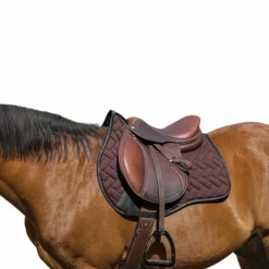 Equithème - Tapis de selle Impulsion marron