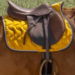 Equithème - Tapis de selle Polyfun jaune