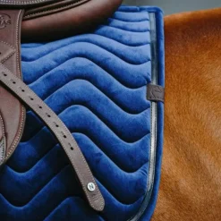 Equithème - Tapis de selle Glossy marine