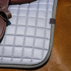 Equithème - Tapis de selle Chic gris