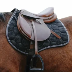 Equithème - Tapis de selle Quadri noir