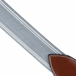 Eric Thomas - Élastiques pour collier de chasse cuir marron