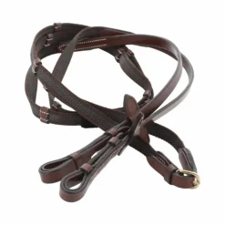 Eric Thomas - Rênes supergrip "PRO" 13mm havane