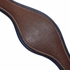 Flags & Cup - Licol cheval Cuir Paris marron/marine