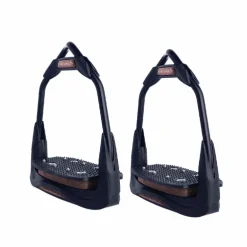 Freejump - Étriers Air's Full black plancher plat / oeil orienté / choco