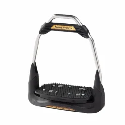 Freejump - Étriers Air's noir plancher plat / oeil droit / gold Glitter édition