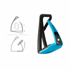 Freejump - Étriers Soft'Up Lite Noir / Bleu