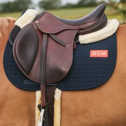 GEM - Tapis de selle Leo bleu marine