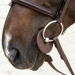 Grooming Deluxe - Rondelles de mors en silicone petit trou marron (x2)