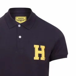Hagg - Polo manches courtes homme marine/ jaune