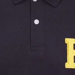 Hagg - Polo manches courtes homme marine/ jaune