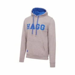 Hagg - Sweat à capuche homme gris/ bleu roi
