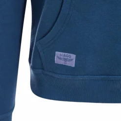 Hagg - Sweat à capuche homme bleu orage
