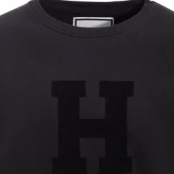 Hagg - Sweat col rond homme noir