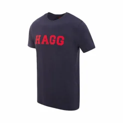 Hagg - T-shirt manches courtes homme marine/ rouge
