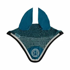Harcour - Bonnet pour chevaux Fredy bleu pétrole
