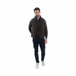 Harcour - Doudoune sans manches homme Boston cacao