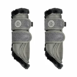 Harcour - Guêtres fourrure Cosmo vert jungle x2