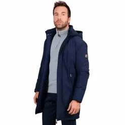 Harcour - Parka longue homme Robertol marine