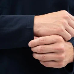 Harcour - Polo manches longues homme Malik marine