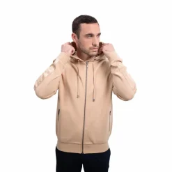 Harcour - Sweat avec zip homme Samson sable