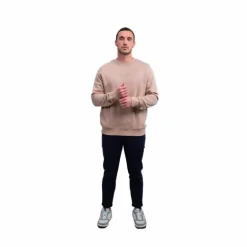 Harcour - Sweat manches longues homme Shelton sable