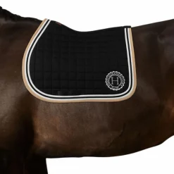 Harcour - Tapis de selle Soft noir