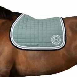 Harcour - Tapis de selle Soft gris vert