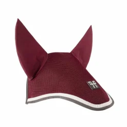 Horse Pilot - Bonnet pour chevaux mesh bordeaux/ gris