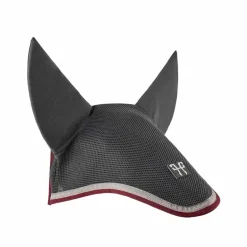 Horse Pilot - Bonnet pour chevaux mesh gris/ bordeaux