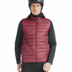 Horse Pilot - Doudoune sans manches homme E-Kelvin bordeaux (sans batterie)