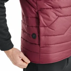 Horse Pilot - Doudoune sans manches homme E-Kelvin bordeaux (sans batterie)