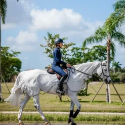 Horseware - Chemise anti-mouches de monte Amigo Flyrider argent/ titanium grey/ argent