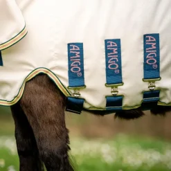 Horseware - Chemise anti-mouches Amigo petite Ripstop Hoody chalk/ marine/ rose