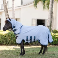 Horseware - Chemise anti-mouches Amigo Ripstop  Petite Hoody azure blue/ marine/ bleu électrique