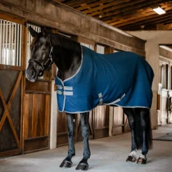 Horseware - Chemise séchante Rambo Techni Waffle marine/ thunderstorm grey/ argent