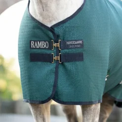 Horseware - Chemise séchante Rambo Techni Waffle dynasty green/ marine/ argent