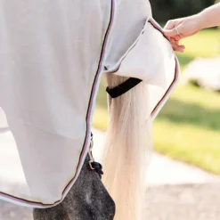 Horseware - Couverture anti-mouches Amigo Bug Rug Plus Pony argent/ lime/ marine/ rose/ bleu