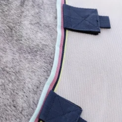 Horseware - Couverture anti-mouches Amigo Bug Rug Plus Pony argent/ lime/ marine/ rose/ bleu