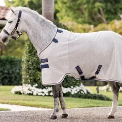 Horseware - Couverture anti-mouches Amigo Bug Rug Pony argent/ lime/ marine/ rose/ bleu