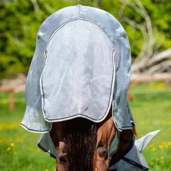 Horseware - Couverture anti-mouches Protector argent/ marine/ blanc/ beige