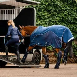 Horseware - Couverture de transport Signature Travel Series marine 50g