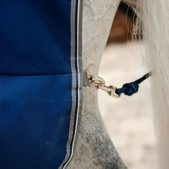 Horseware - Couverture de box Rambo Stable marine/ thunderstorm grey/ argent