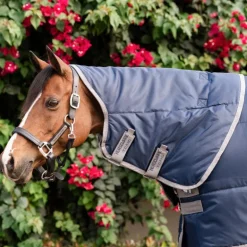 Horseware - Couverture de box Amigo Ripstop Insulator Plus Pony Stable marine/ titanium grey 200g