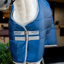 Horseware - Couverture de box Amigo Ripstop Insulator Stable marine/ titanium grey 100g