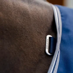 Horseware - Couverture de box Rambo Stable marine/ thunderstorm grey/ argent 200g